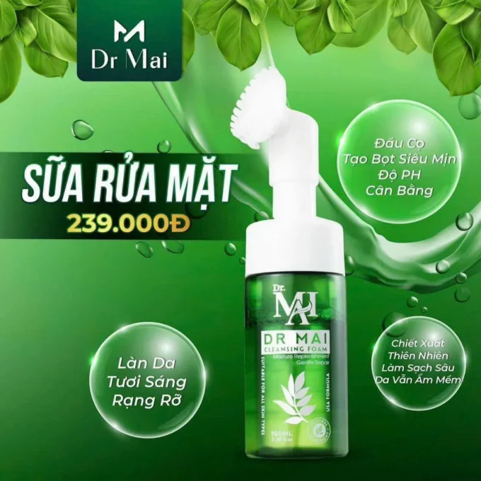 Sữa Rửa Mặt Dr Mai (Mai Thảo Mộc) 200ml