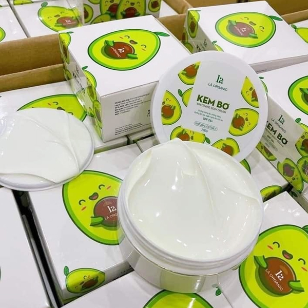 Kem Body Bơ Lá Organic 200ml