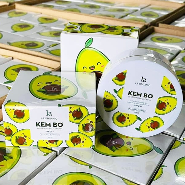 Kem Body Bơ Lá Organic 200ml