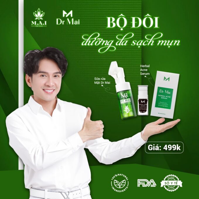 Sữa Rửa Mặt Dr Mai (Mai Thảo Mộc) 200ml