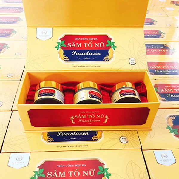 Viên Uống Sâm Tố Nữ Puecolazen 45 Viên