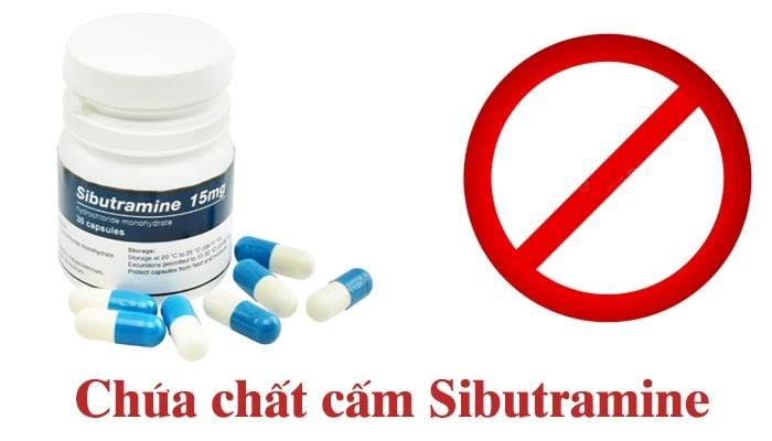 Sibutramine là chất cấm thường được sử dụng trong sản phẩm giảm cân