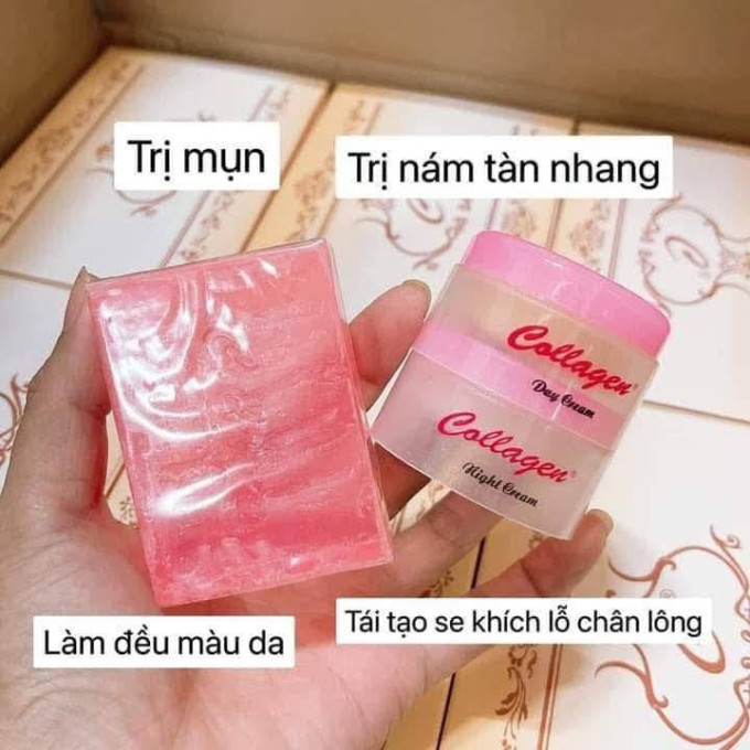 Bộ Kem Collagen Plus Vit E Cao Cấp