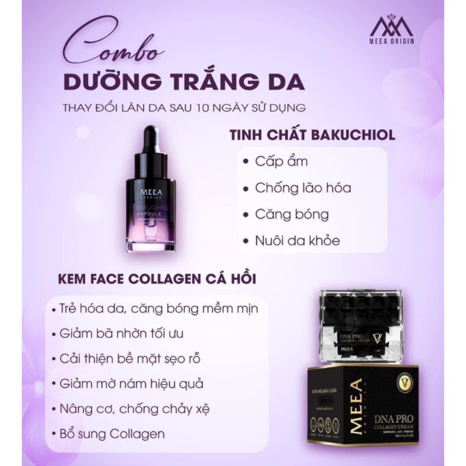 Combo Kem Face và Serum Collagen DNA Cá Hồi V2 Hộp Lớn