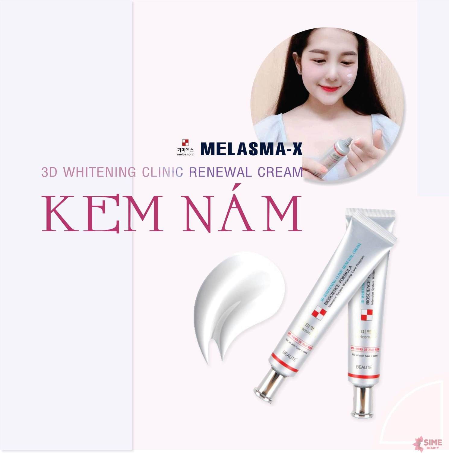 Kem nám Melasma-x 3d whitening clinic cream