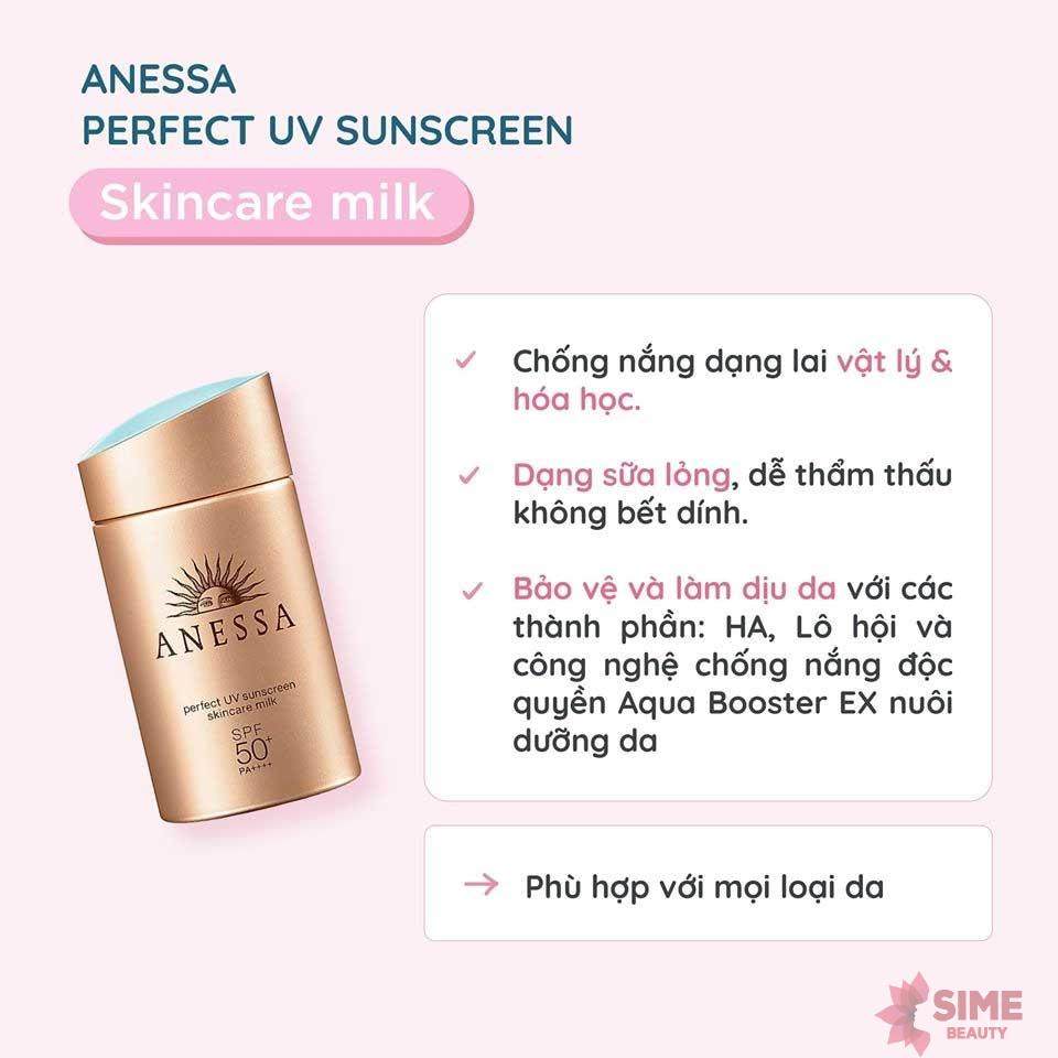 Kem chống nắng skincare milk Anessa dành cho mọi loại da