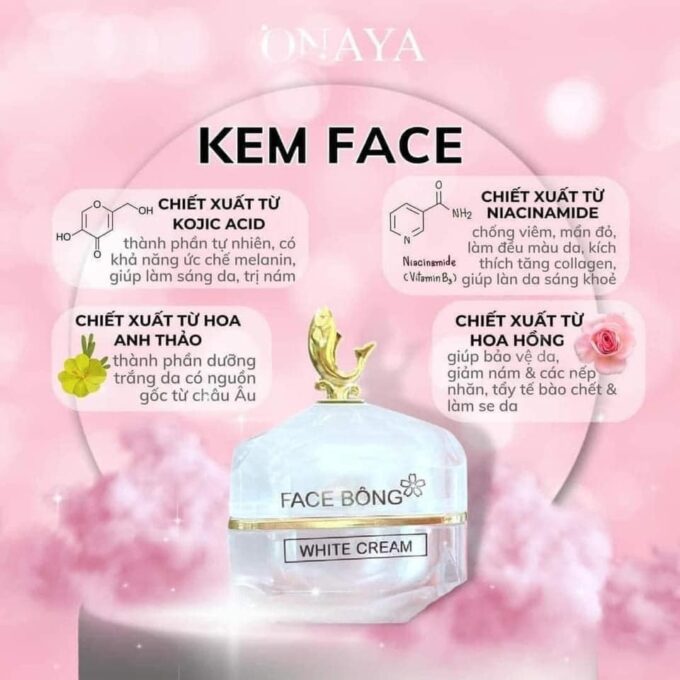 Kem Face Bông ONAYA 30g