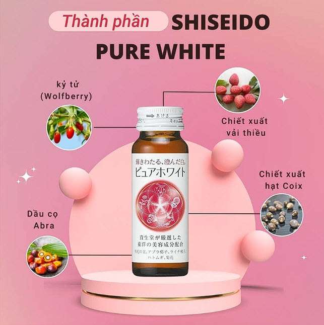 Nước Uống Trắng Da Pure White Shiseido