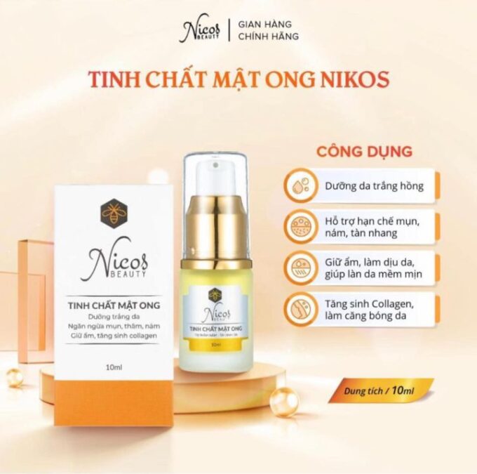 Serum Tinh Chất Mật Ong Nicos Beauty Thanh Nhi 10ml