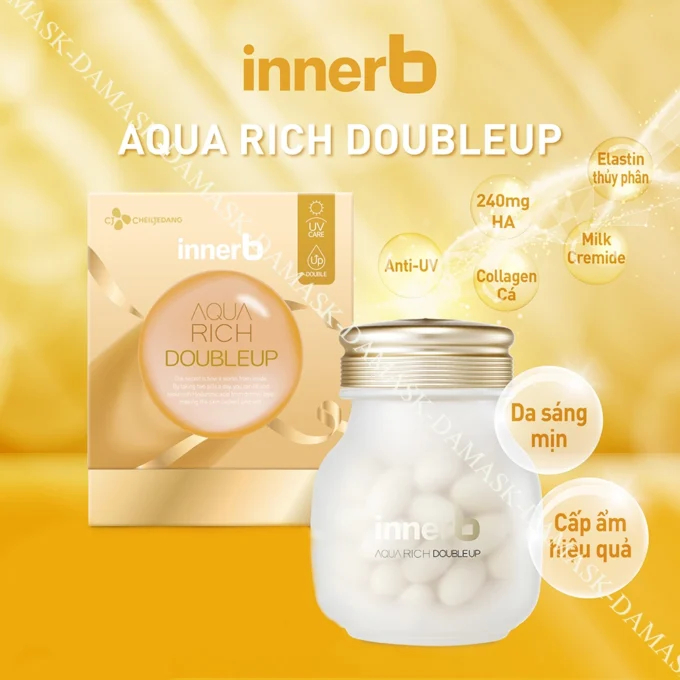Viên Uống Cấp Nước và Collagen Innerb Aqua Rich 70 Viên
