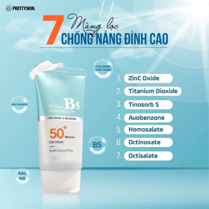 Kem Chống Nắng Pretty Skin Hydra B5