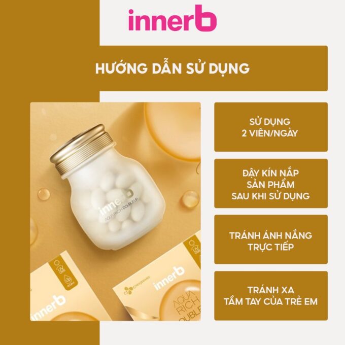 Viên Uống Cấp Nước và Collagen Innerb Aqua Rich 70 Viên