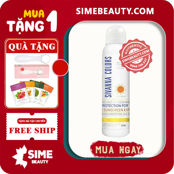 Xịt Chống Nắng Sivanna Colors Cactus Carefree Protection Spray Sunscreen