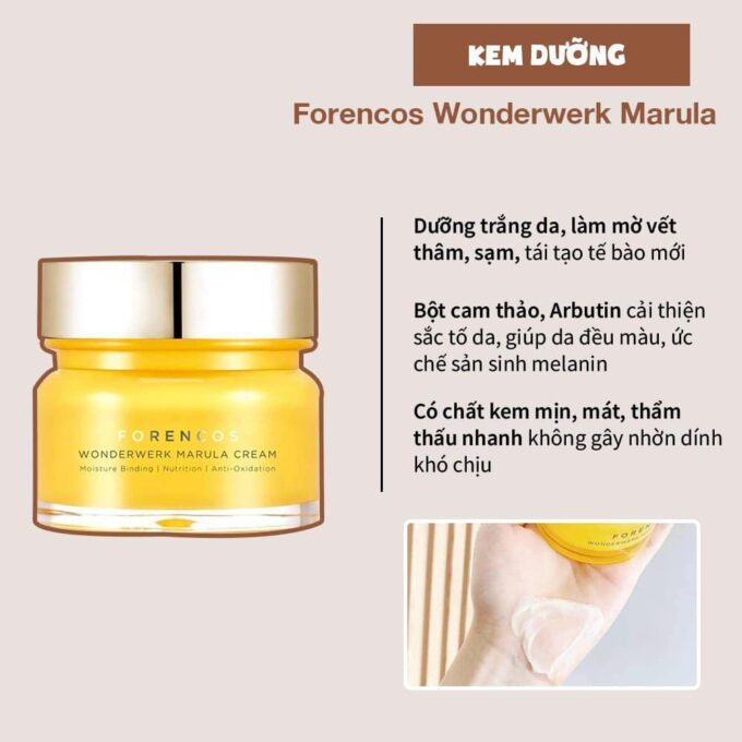 Kem Dưỡng Forencos Vàng 50ml – Dưỡng Trắng, Mờ Nám, Tái Tạo Da Hiệu Quả [CHÍNH HÃNG]