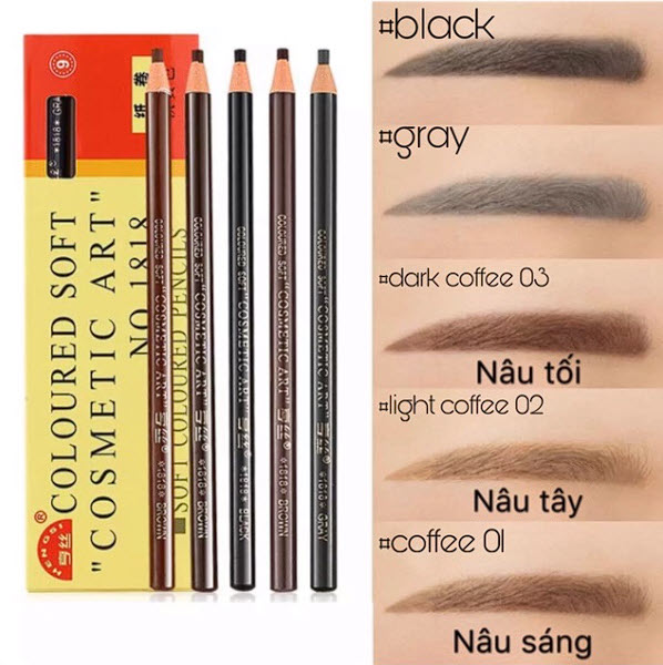 Chì Xé Kẻ Mày Coloured Soft Cosmetic Art Eyebrow Pencil