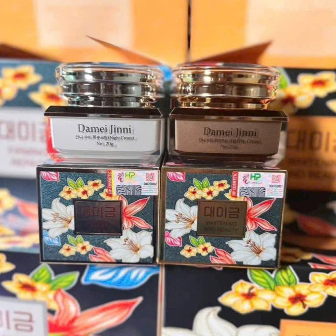 Bộ Kem Kem Damei Jinni (Kem Demejine mẫu mới) Trắng Da Trị Thâm Mụn Hàn Quốc