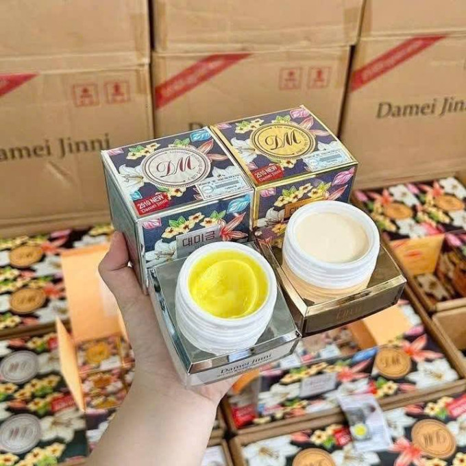 Bộ Kem Kem Damei Jinni (Kem Demejine mẫu mới) Trắng Da Trị Thâm Mụn Hàn Quốc