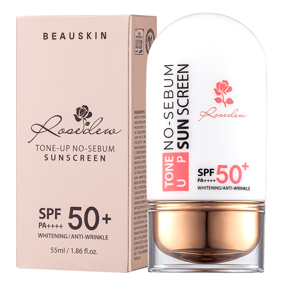 Kem Chống Nắng Kiềm Dầu Nâng Tông Beauskin Rosedew Toneup No Sebum Sunscreen