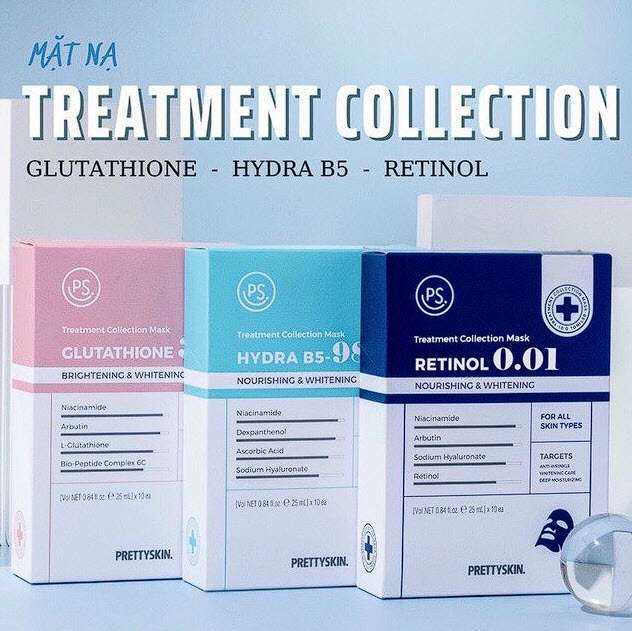 Bộ 3 sản phẩm mặt nạ Prettyskin Treatment Collection Mask