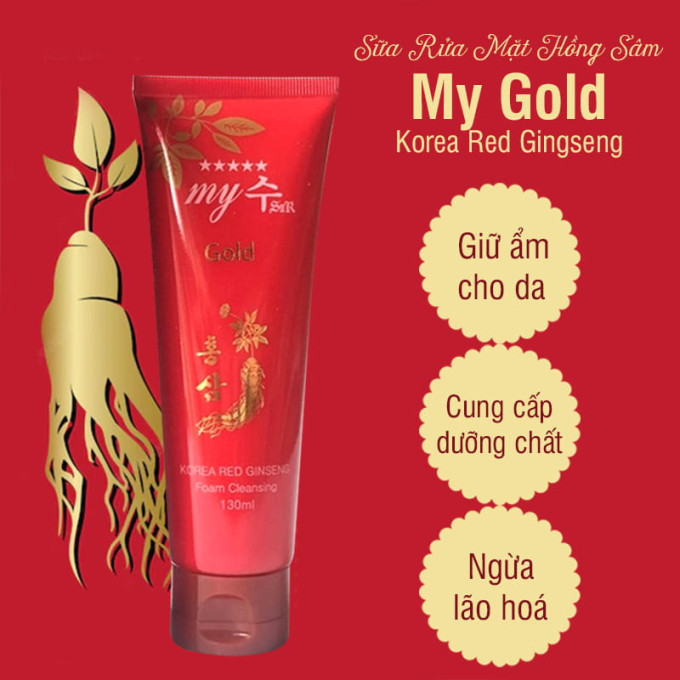 Sữa Rửa Mặt My Gold Korea Red Ginseng