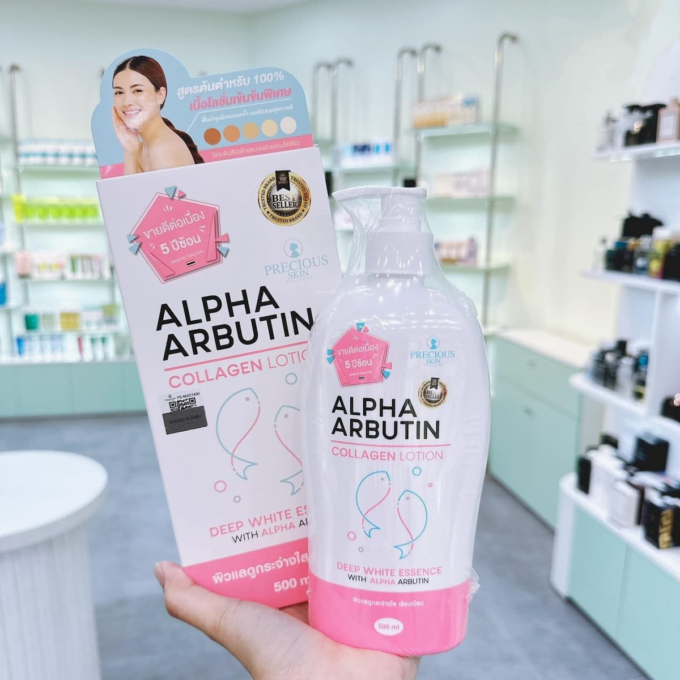 Essence Collagène & Alpha Arbutin - 500ml, éclaircit, Anti-tâches, Soin Visage/corps