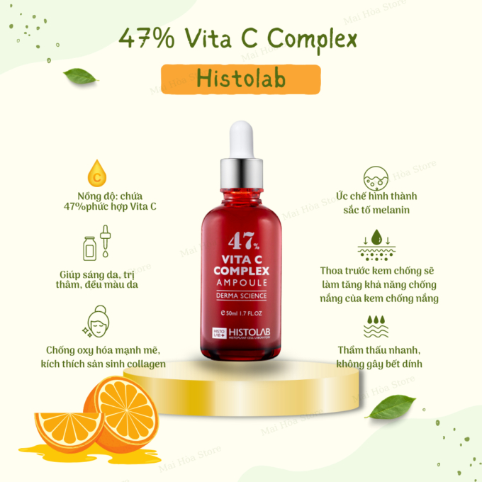 Serum 47% Vita C Complex Ampoule Derma Science Histolab 50ml