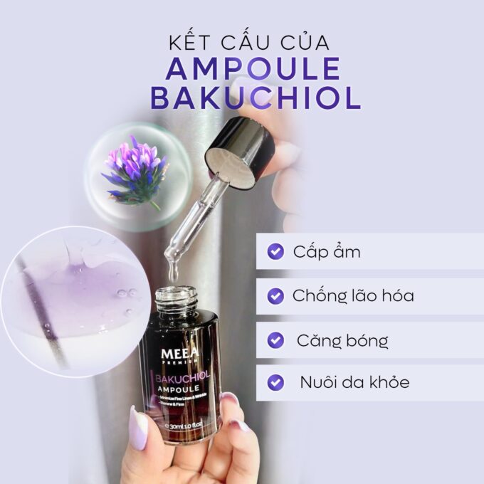 Tinh Chất Serum Bakuchiol Ampoule V2 Meea Origin – Size Lớn 30ml
