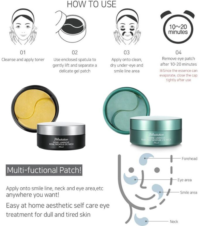 Mặt Nạ Mắt JM Solution Eye Patch – Giảm Quầng Thâm Mắt & Nếp Nhăn