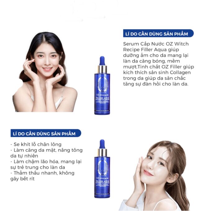 Serum Cấp Nước Oz Witch Recipe Filler Aqua 60ml