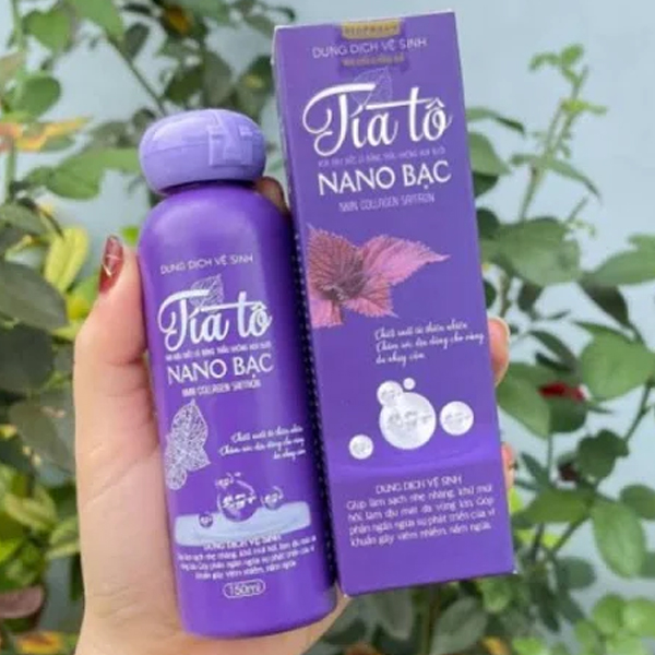 Dung Dịch Vệ Sinh Tía Tô Nano Bạc 150ml