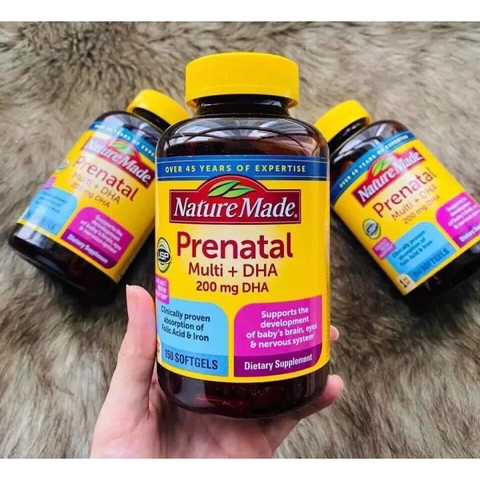 Vitamin Tổng Hợp Nature Made Prenatal Multi + DHA 150 Viên