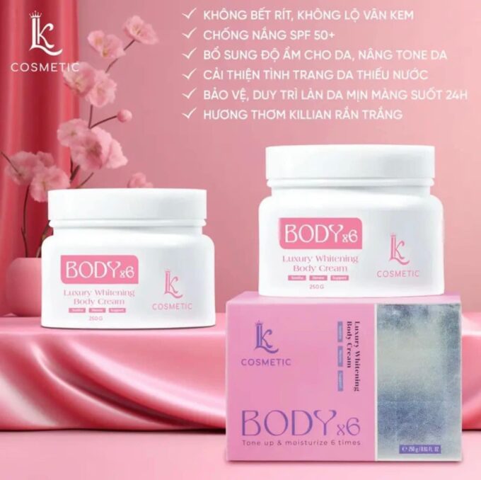 Kem Body X6 Luxury Linh Kool Chính Hãng – Dưỡng Trắng Da Nhanh, Hiệu Quả