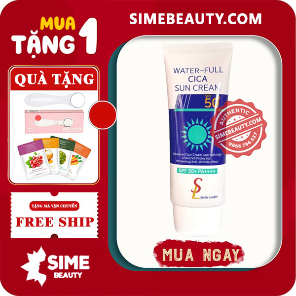 Kem Chống Nắng Smile Leader Water-Full CiCa Sun Cream
