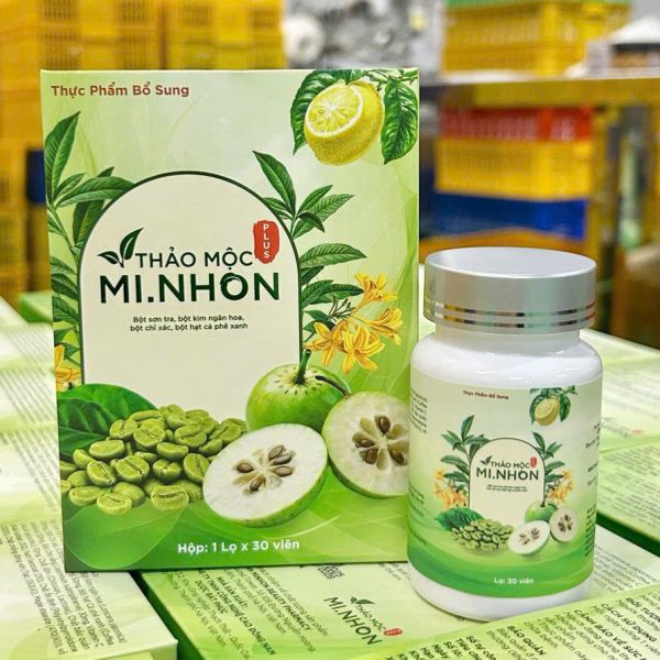 Viên Uống Giảm Cân Mi Nhon – Hộp 30 Viên (Mẫu Mới của Vip X2 Tiến Hạnh)