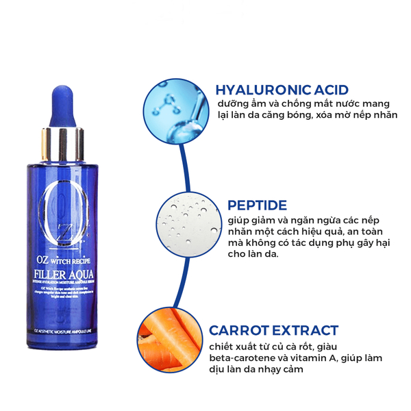 Serum Cấp Nước Oz Witch Recipe Filler Aqua 60ml