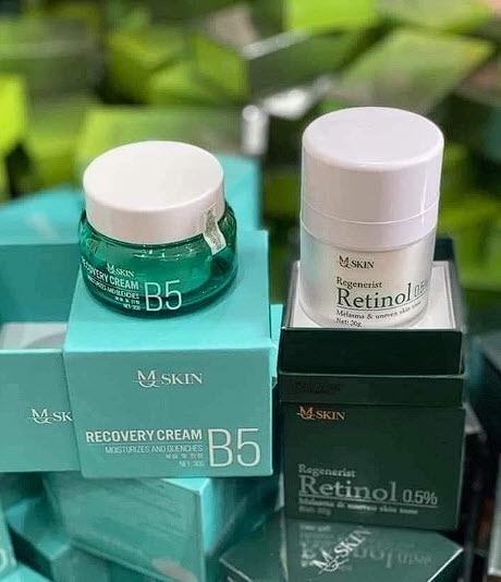 Combo retinol và kem B5