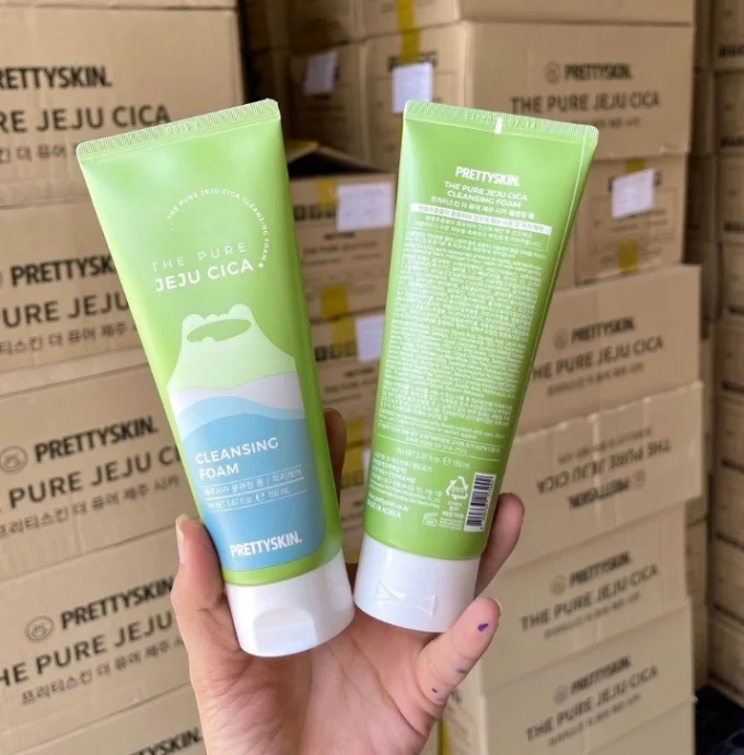 Sữa Rửa Mặt PrettySkin The Pure Jeju Cica Cleansing Foam