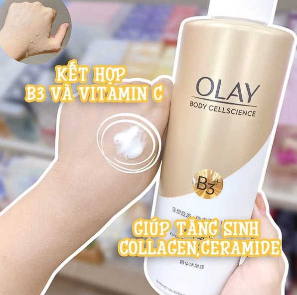Sữa Tắm Olay B3+ Vitamin C – Chai 500ml