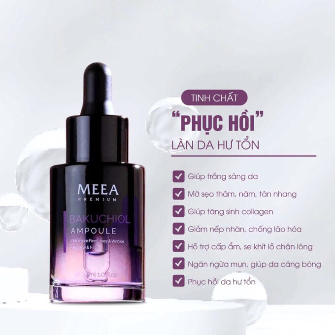 Tinh Chất Serum Bakuchiol Ampoule V2 Meea Origin – Size Lớn 30ml