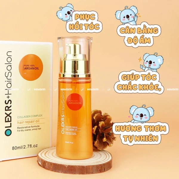 Tinh Dầu Dưỡng Tóc Olexrs HairSalon Collagen Complex Hair Repair Oil
