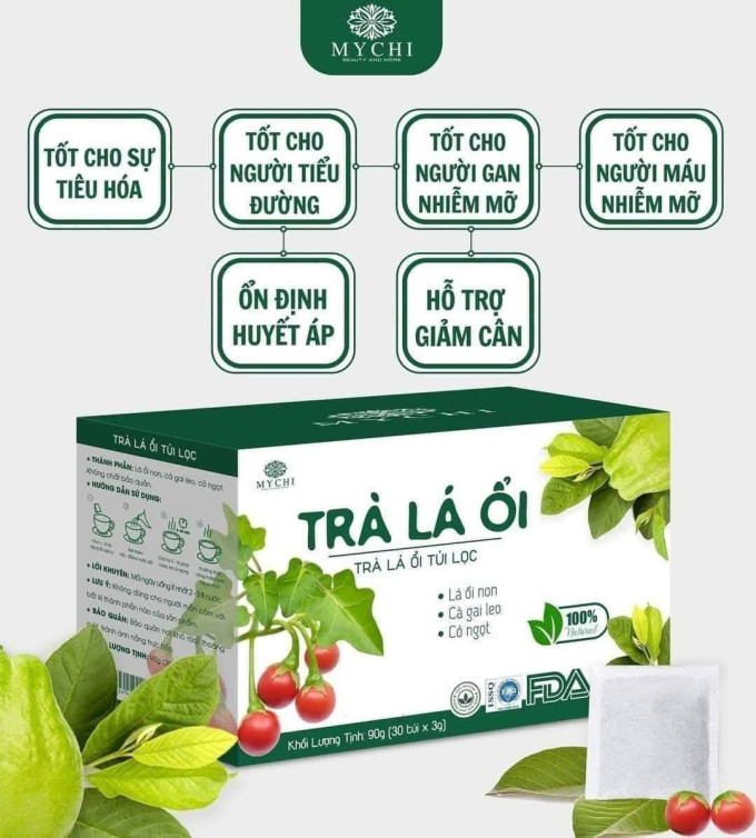 Trà Lá Ổi Giảm Cân My Chi 30 Gói | Hàng Chính Hãng