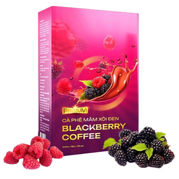 Giảm Cân Cà Phê Mâm Xôi Đen Blackberry Coffee 15 Gói