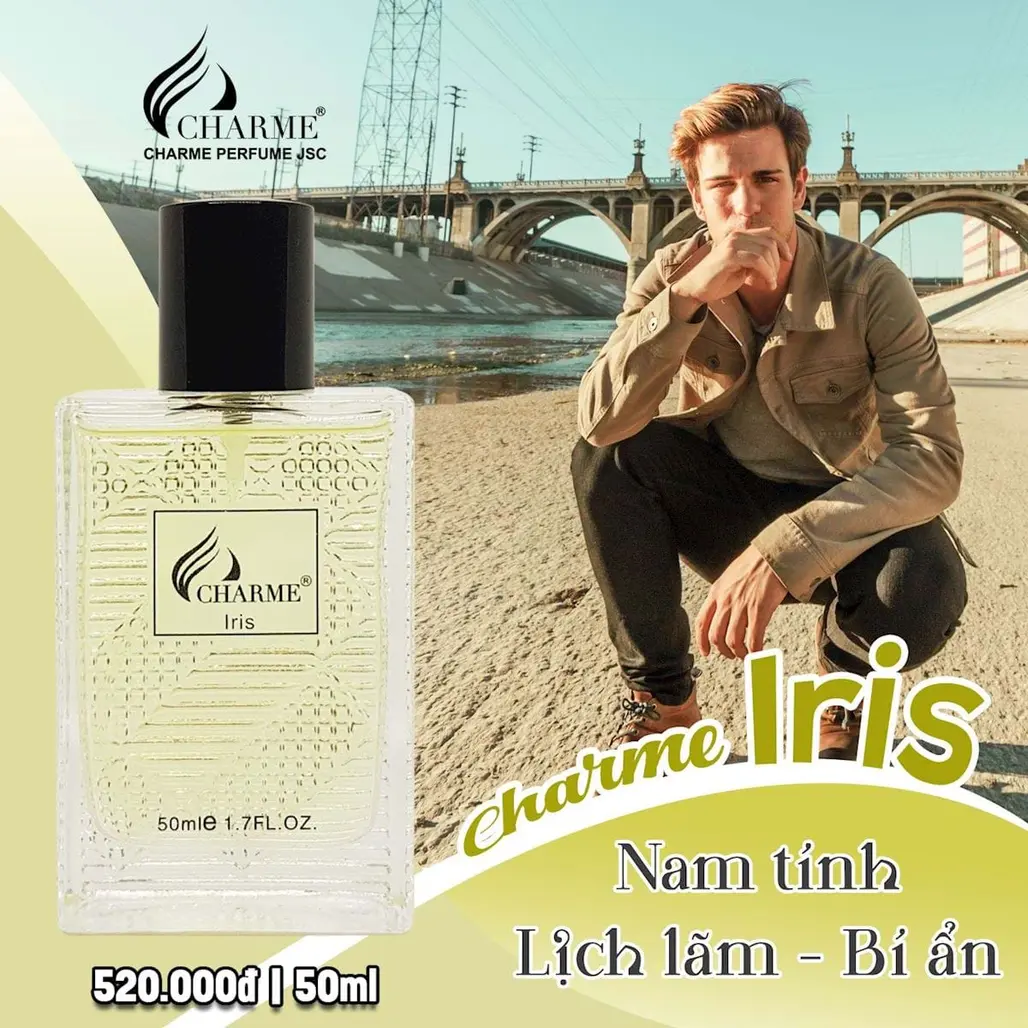 Nước Hoa Nam Charme Iris 50ml EDP | Nước Hoa Chính Hãng