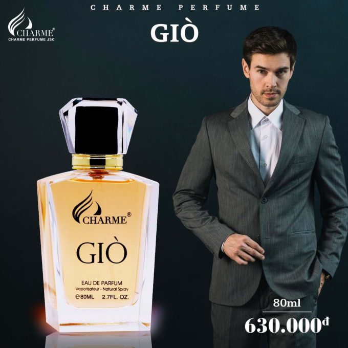 Nước Hoa Nam Charme Giò 80ml EDP – Cam Kết Chính Hãng