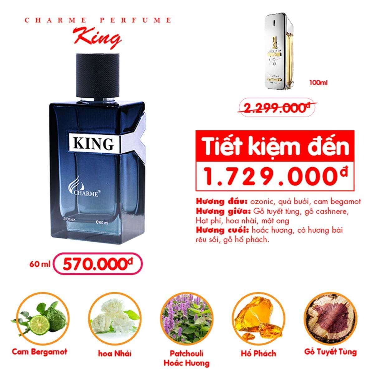 Nước Hoa Nam Charme King 60ml – Nước Hoa Chính Hãng