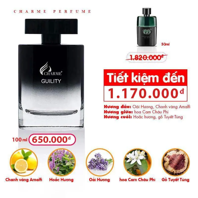 Nước Hoa Charme Guility 100ml – EDP | Nước Hoa Chính Hãng