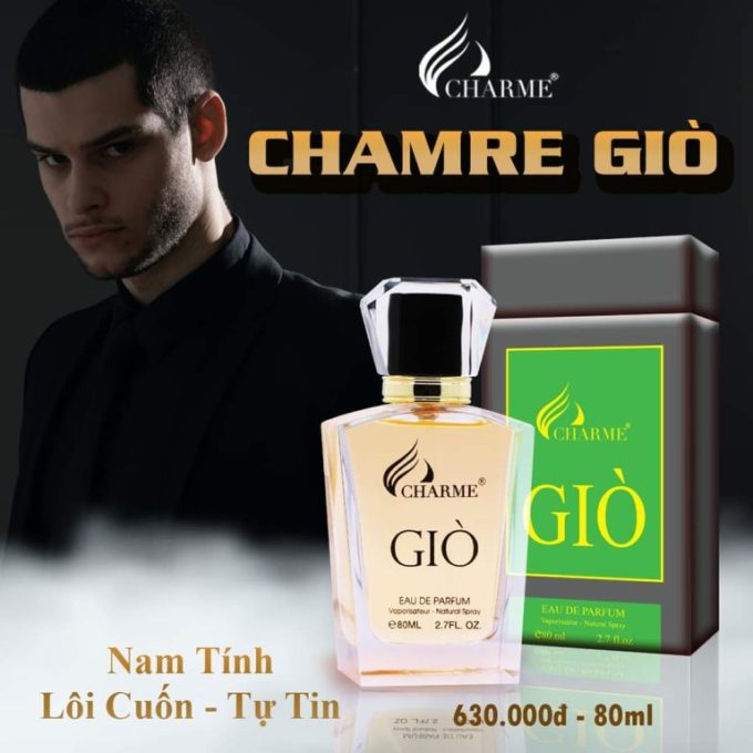 Nước Hoa Nam Charme Giò 80ml EDP – Cam Kết Chính Hãng