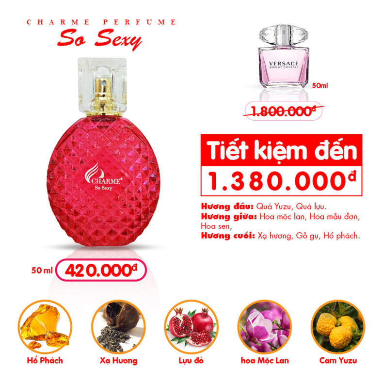 Nước hoa Nữ Charme So Sexy 50ml
