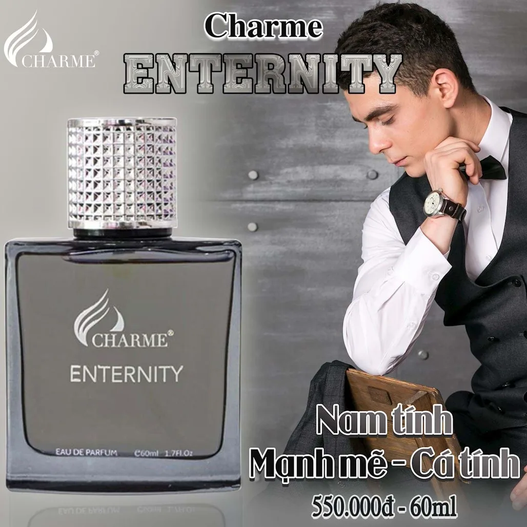 Nước Hoa Charme Enternity 60ml | Lưu Hương Thơm Từ 8-12 Giờ